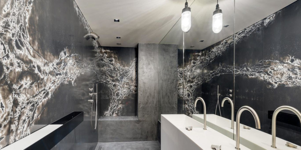 bathroom using universal granite stones